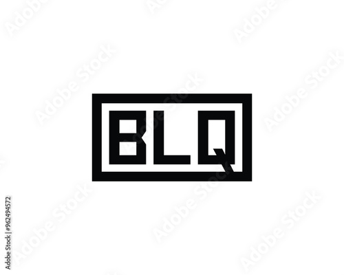 BLQ logo design vector template. BLQ