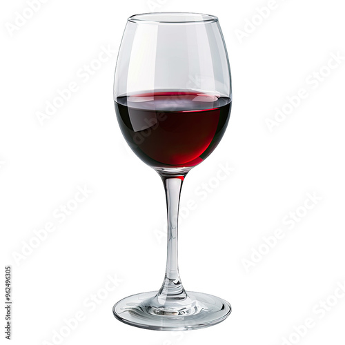 red wine in glass on transparent background png