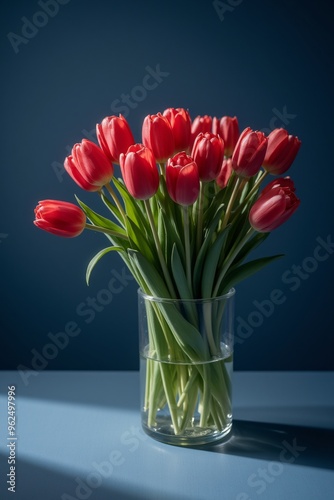 tulip, bouquet, flower, vase, spring