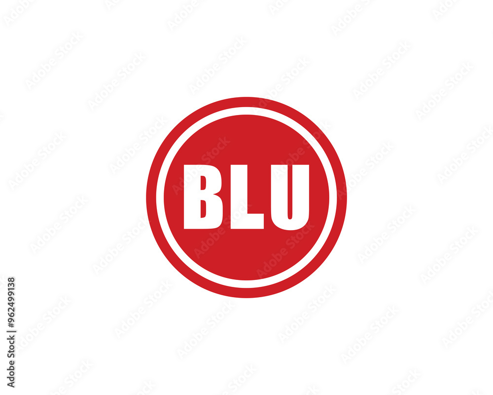 BLU logo design vector template. BLU BLU logo design vector template. BLU