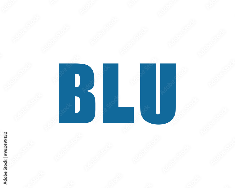 BLU logo design vector template. BLU BLU logo design vector template. BLU
