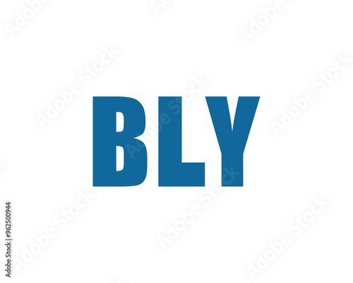 BLY Logo design vector template. BLY