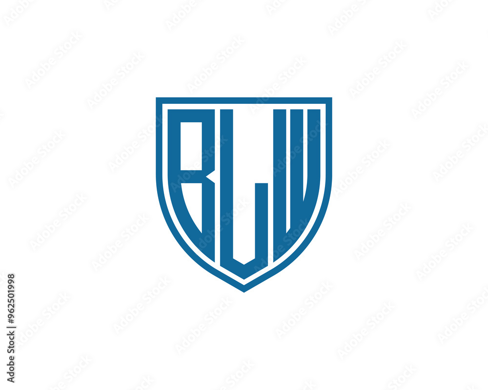 BLW logo design vector template. BLW