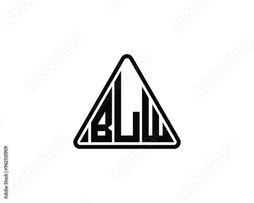 BLW logo design vector template. BLW