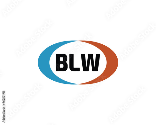 BLW logo design vector template. BLW