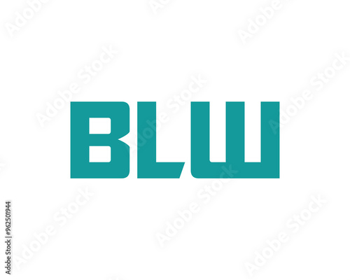 BLW logo design vector template. BLW