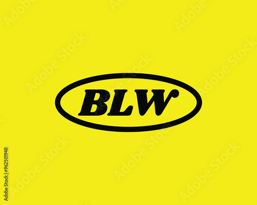 BLW logo design vector template. BLW