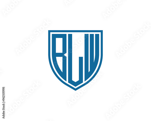 BLW logo design vector template. BLW