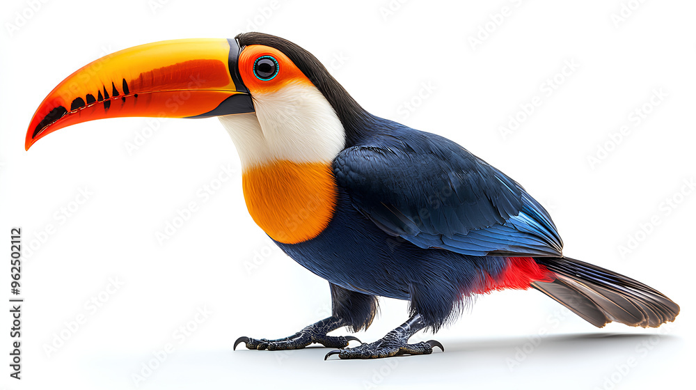 Naklejka premium Tropical toucan bird