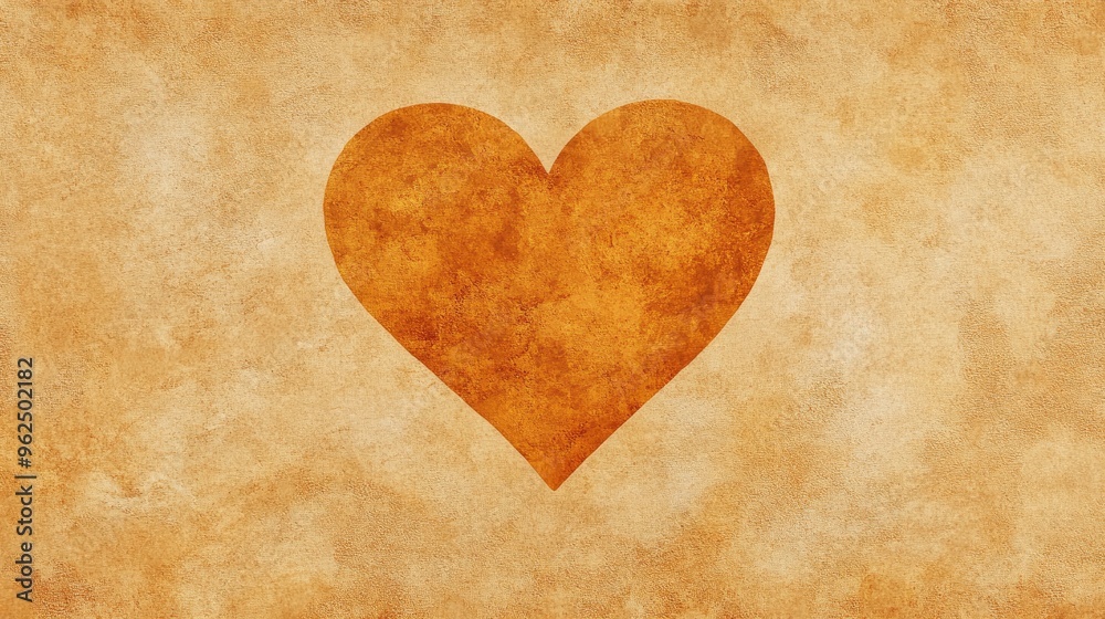 Minimalist Heart Decoration on background Minimalist Heart Decoration on background