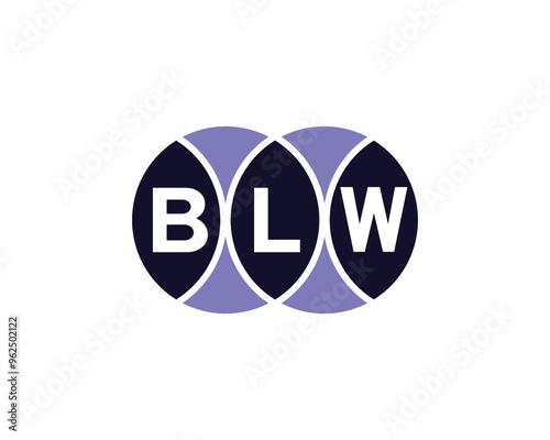 BLW logo design vector template. BLW