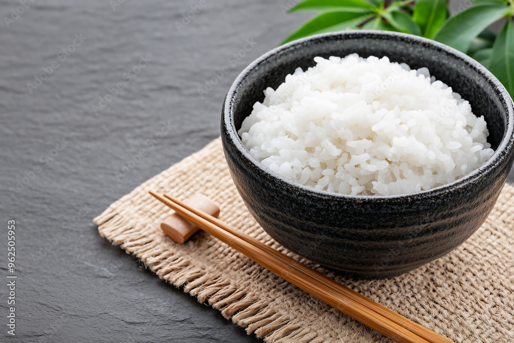 お椀にはいったご飯と箸