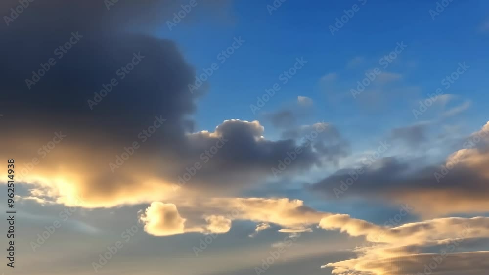 Dramatic Display of Clouds Against a Blue Sky Dramatic Display of Clouds Against a Blue Sky
