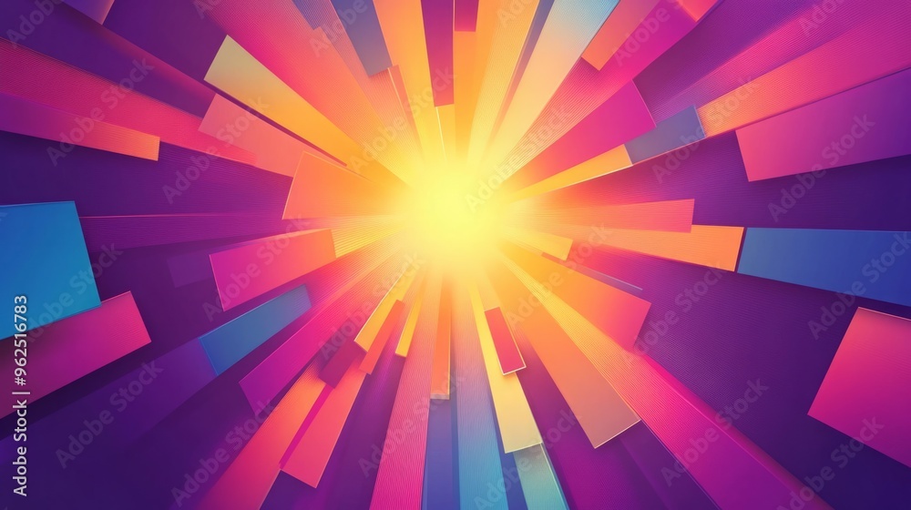 Fototapeta premium Abstract background with colorful geometric shapes.