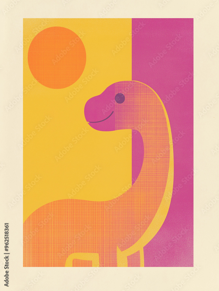 Fototapeta premium set of funny dinosaurs