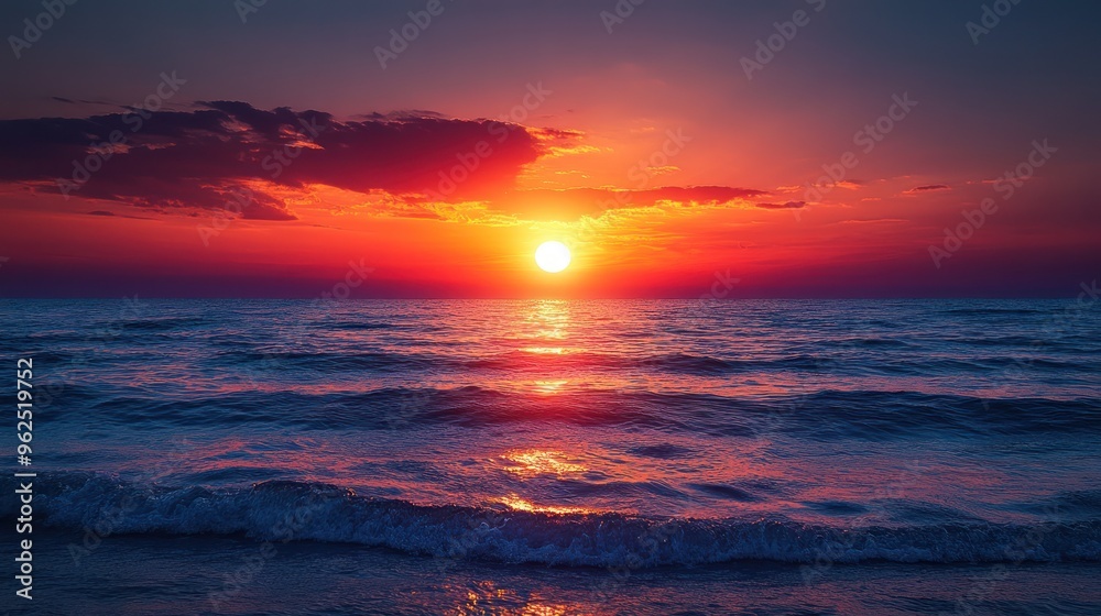 Fototapeta premium Sunset Over the Sea