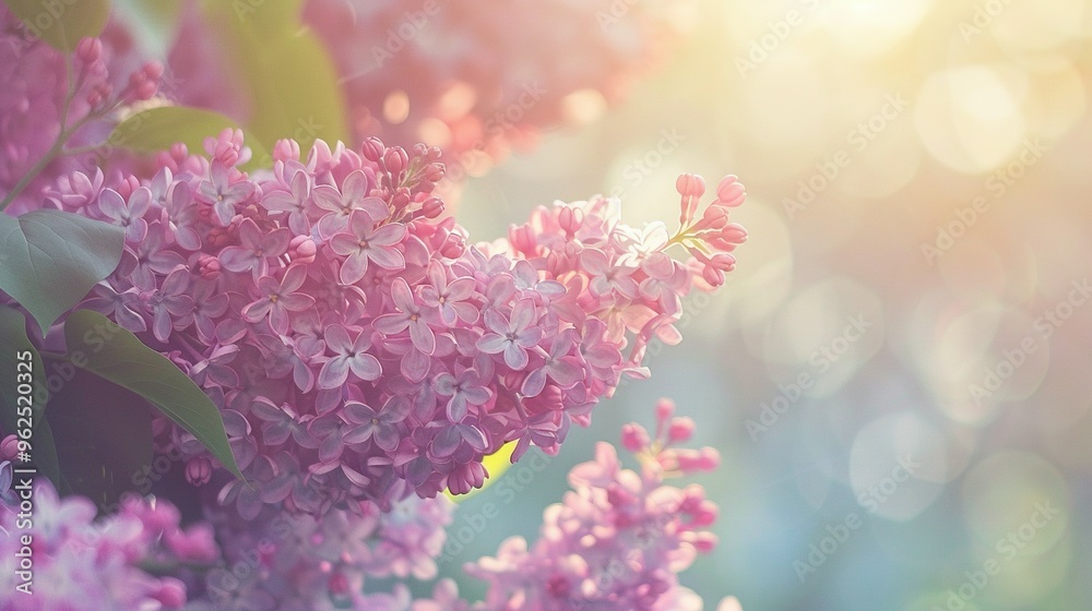 Abundant Copy Space Image: Beautiful Blooming Lilac Bush Outdoors Abundant Copy Space Image: Beautiful Blooming Lilac Bush Outdoors