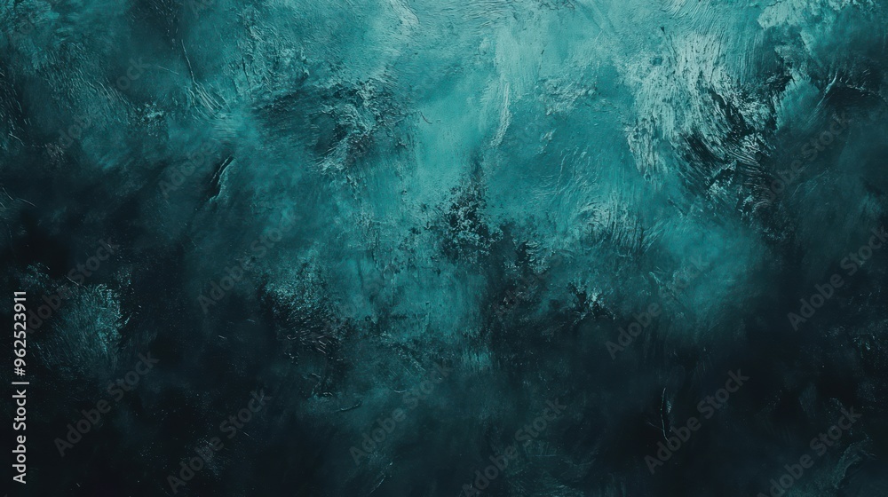 Obraz premium Abstract Teal and Dark Green Textured Background