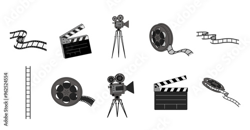 Movie Element Illustration SET