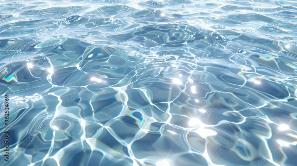 Realistic clean water texture overlay with gentle ripples and light reflections on a clear water surface, featuring transparency for a seamless background effect.
Realistic clean water texture overlay with gentle ripples and light reflections on a clear water surface, featuring transparency for a seamless background effect.