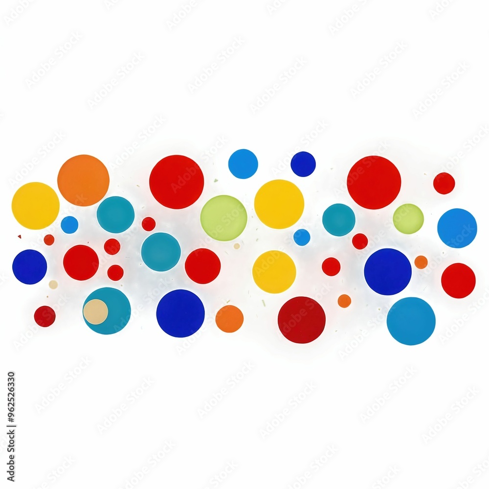 Colorful abstract pattern of circles on white background
Colorful abstract pattern of circles on white background