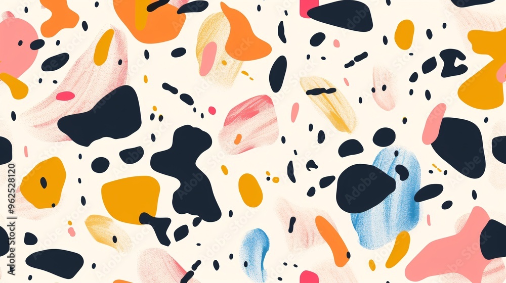 114. Detailed seamless pattern of abstract organic shapes in a minimalistic style, ideal for creating modern and clean designs for textiles, decor, and branding 114. Detailed seamless pattern of abstract organic shapes in a minimalistic style, ideal for creating modern and clean designs for textiles, decor, and branding