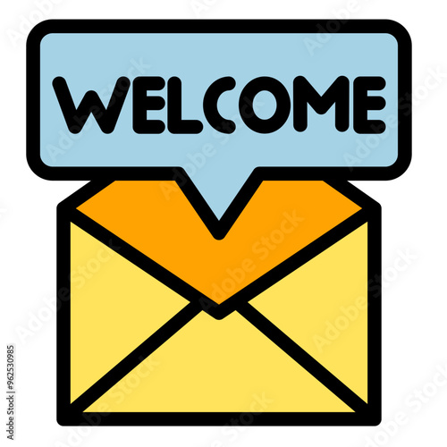 Welcome Message Icon