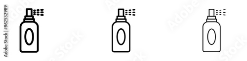 Deodorant liner icon vector set.