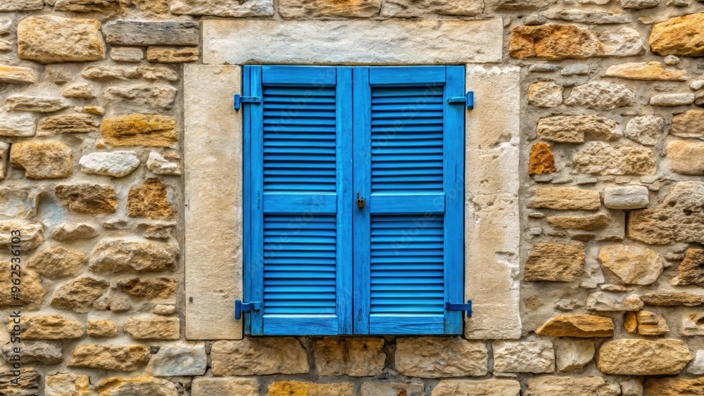 Blue wooden shutter on a rustic stone wall, blue, shutter, wooden, rustic, stone, wall, vintage, architecture, exterior, design Blue wooden shutter on a rustic stone wall, blue, shutter, wooden, rustic, stone, wall, vintage, architecture, exterior, design