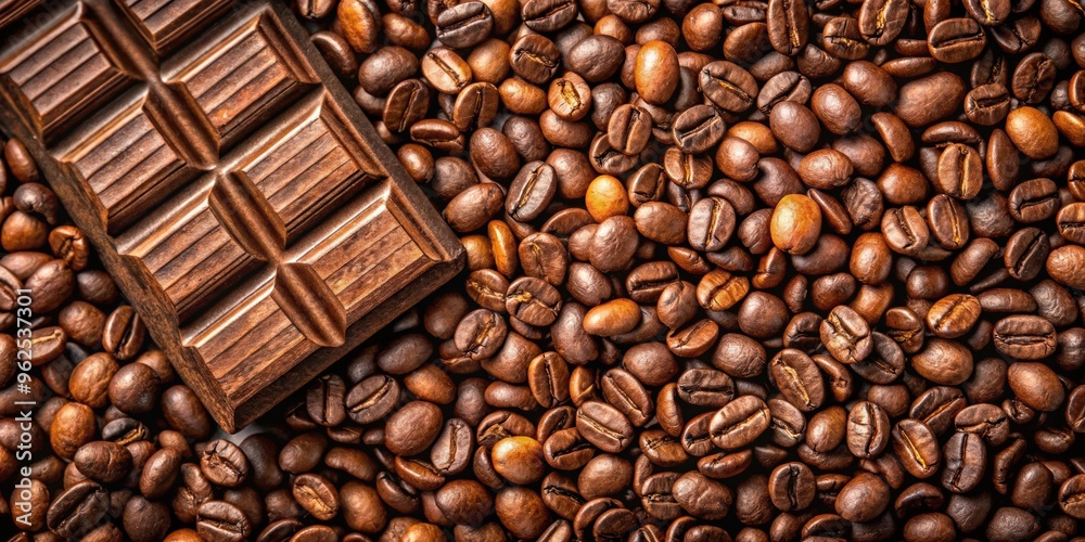 Food background with roasted coffee beans and chocolate, food, background, roasted coffee beans, chocolate, coffee, beans, dessert Food background with roasted coffee beans and chocolate, food, background, roasted coffee beans, chocolate, coffee, beans, dessert