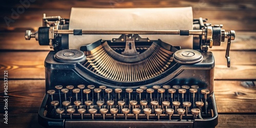 Closeup of act two word being typed on vintage typewriter, retro, typing, old-fashioned, mechanical, vintage, paper, sheet