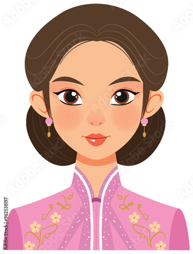 Traditional Asian Woman Avatar