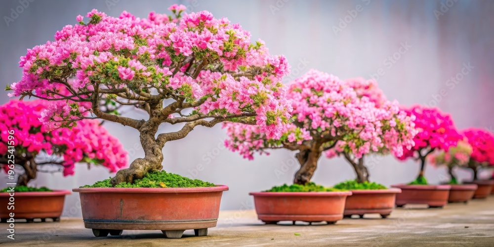 Pink flowering bonsai trees with intricate blooms on background, Bonsai, Pink, Flowers, Blooms, Detailed, Ornamental Pink flowering bonsai trees with intricate blooms on background, Bonsai, Pink, Flowers, Blooms, Detailed, Ornamental