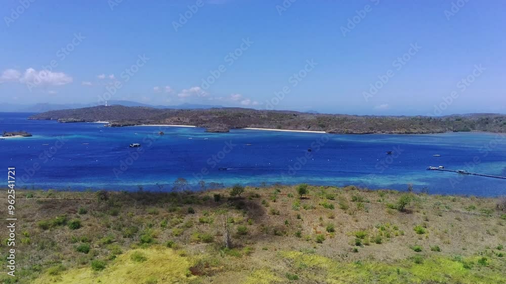 Aerial view of Pantai Tangsi, Lombok, Indonesia Aerial view of Pantai Tangsi, Lombok, Indonesia