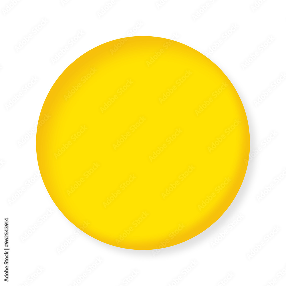 3d yellow circle button with transparent background 3d yellow circle button with transparent background