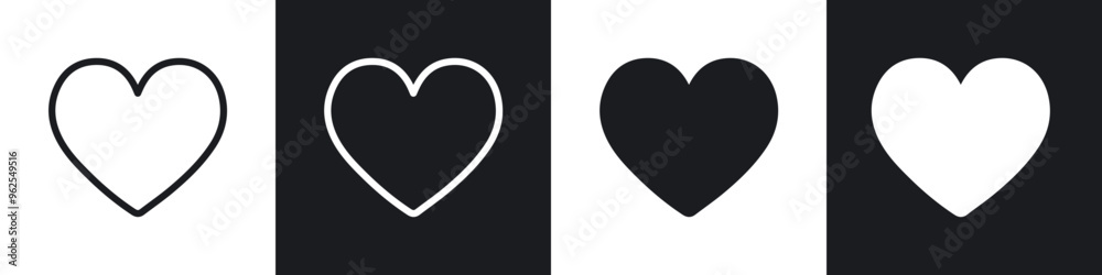 Broken heart line icon vector illustration set. Broken heart line icon vector illustration set.