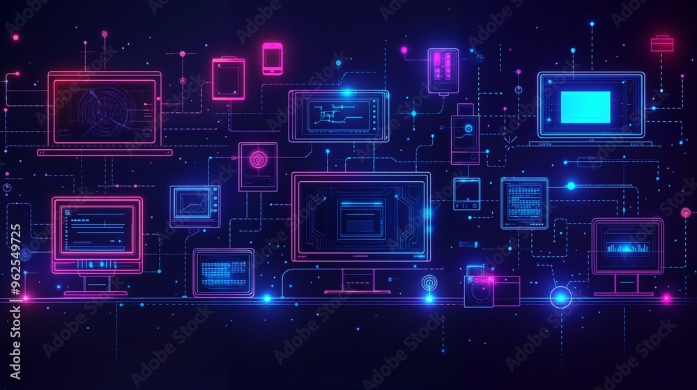 Interactive Digital Devices Networked Technology Visual Interface Design Interactive Digital Devices Networked Technology Visual Interface Design