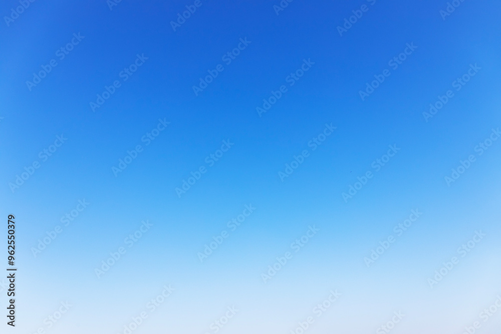Clear blue sky background and empty space for your design, no cloud horizontal shape.