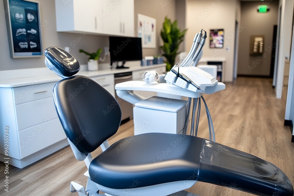 Cutting Edge Dental Practice Interior with Gleaming Chrome and Tranquil Earth Toned Accents Cutting Edge Dental Practice Interior with Gleaming Chrome and Tranquil Earth Toned Accents