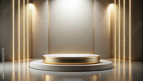 Luxurious podium with gradient for product displays and exhibitions, luxurious, display,podium, pedestal