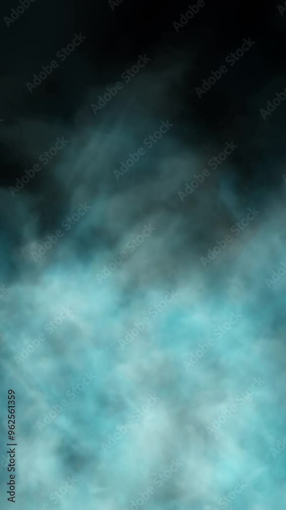 Blue Tinted Rising Wall of Endless Smoke Steam Loop Blue Tinted Rising Wall of Endless Smoke Steam Loop