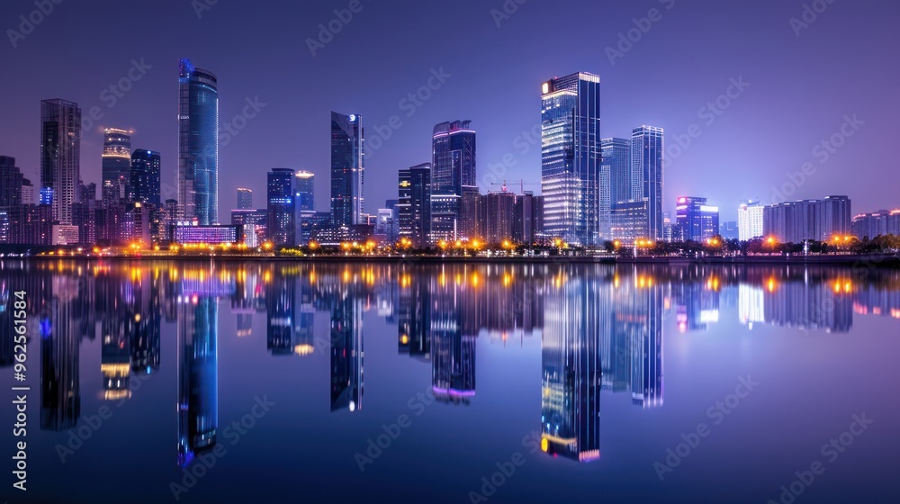 Obraz premium Cityscape Reflection