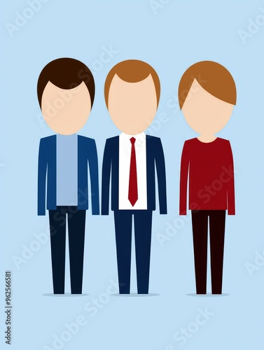 Wallpaper Mural business people in suits standing together Torontodigital.ca