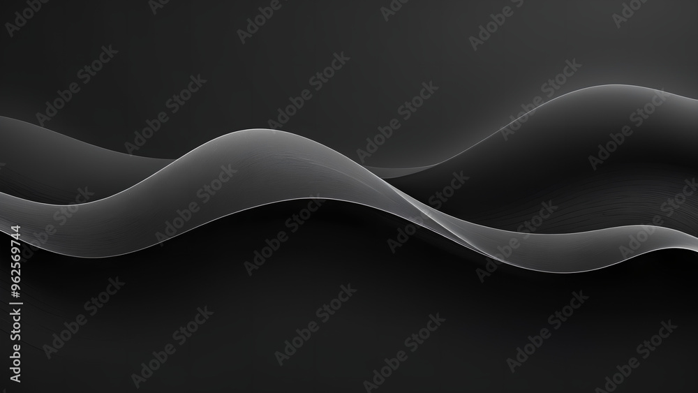 Black Gradient Background with Flowing Wave and Grain Texture Dark Monochrome Gradient Background with Gentle Wave Design Black Gradient Background with Flowing Wave and Grain Texture Dark Monochrome Gradient Background with Gentle Wave Design