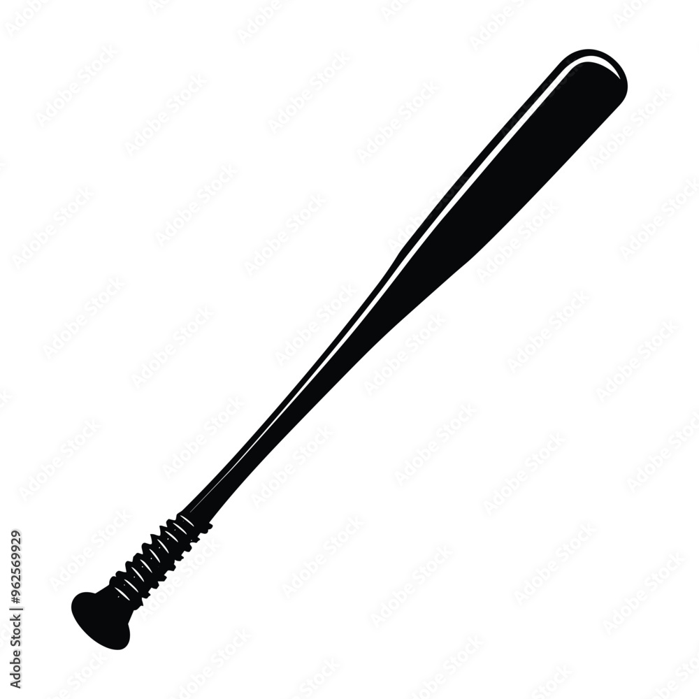 Naklejka premium Baseball Bat silhouette vector