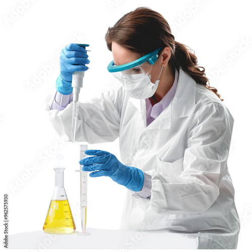 Obraz na płótnie scientist in laboratory w salonie