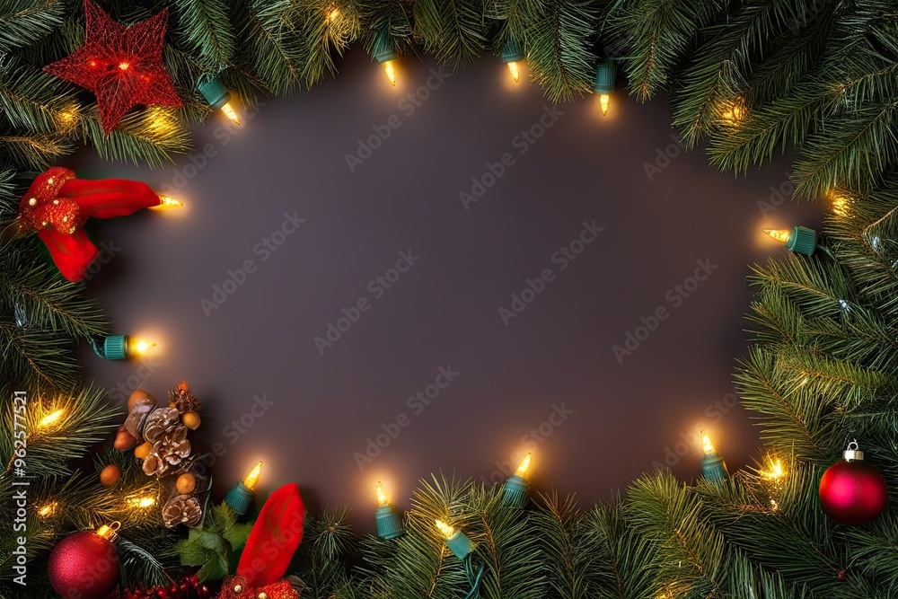 Festive Wonder Scene with Inscription Space and Shining Lights Festive Wonder Scene with Inscription Space and Shining Lights