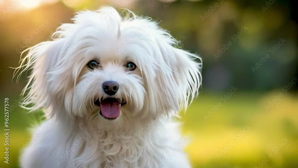 a white dog a white dog