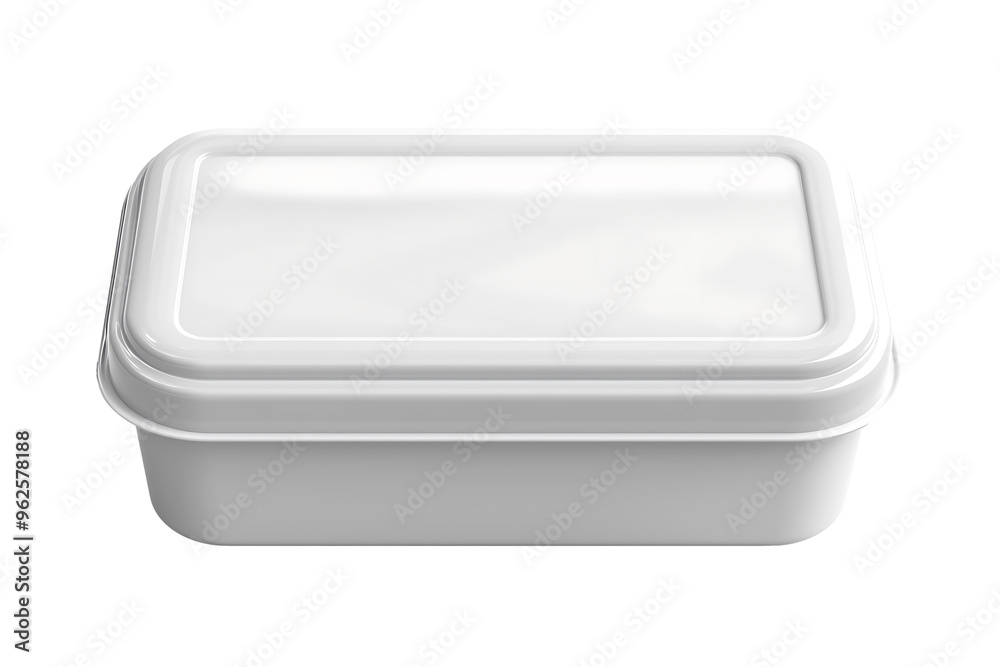 White Plastic Food Container with Lid White Plastic Food Container with Lid