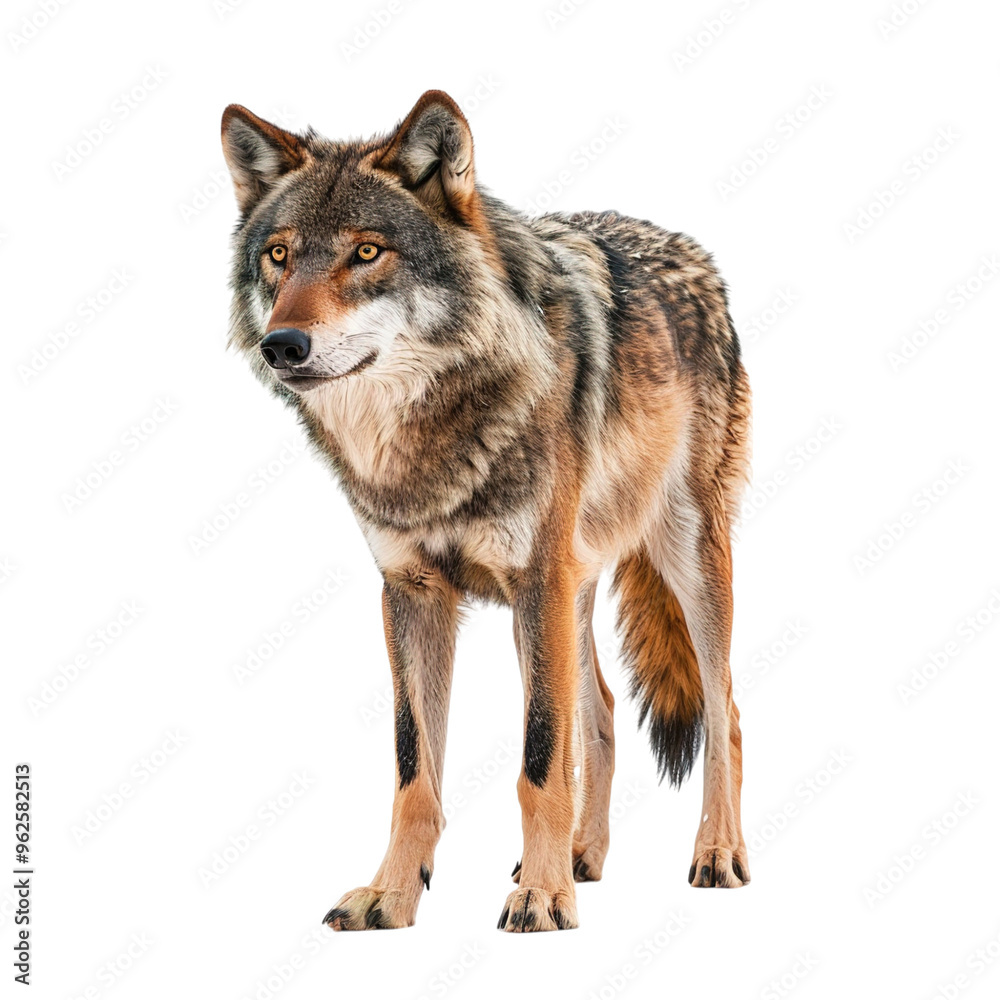 Fototapeta premium wolf isolated on white